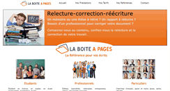 Desktop Screenshot of la-boite-a-pages.fr