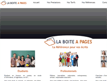 Tablet Screenshot of la-boite-a-pages.fr